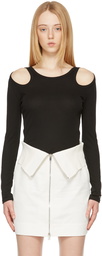 Stella McCartney Black Cut-Out T-Shirt