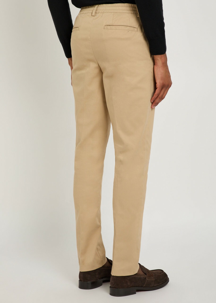 Aurélien Urban Stretch-cotton Trousers Beige