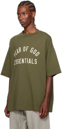 Fear of God ESSENTIALS Khaki Crewneck T-Shirt