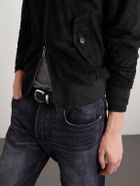 Baracuta - G9 Suede Harrington Jacket - Black