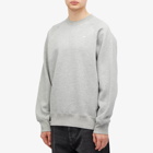 Wood Wood Men's Hester Classic Crew Sweatshirt in Grey Melange