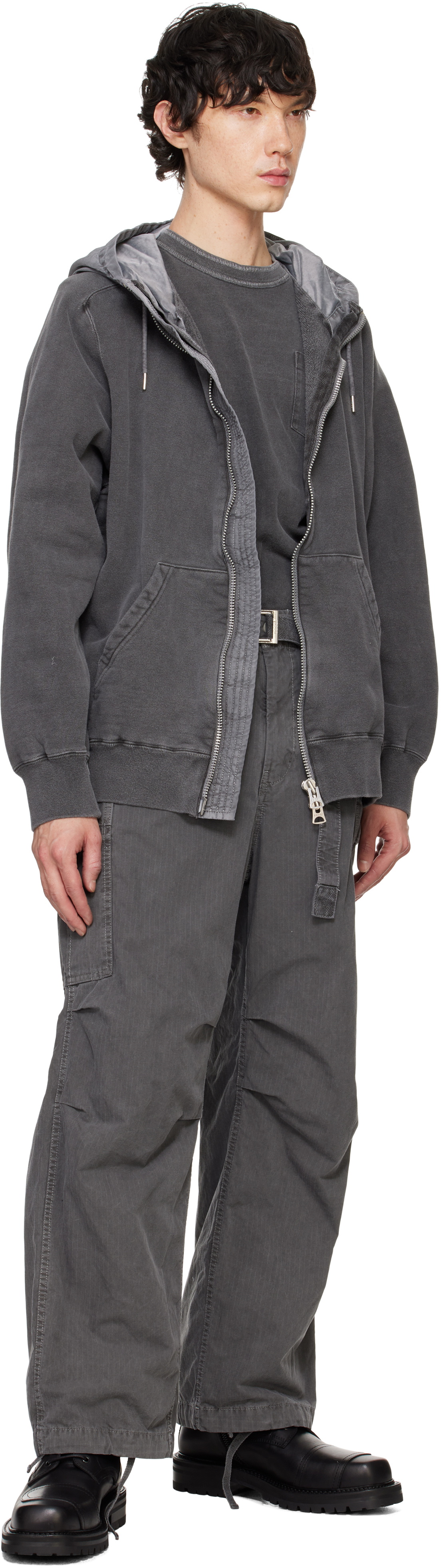 トップス sacai Garment Dye Cotton Jersey Hoodie sacai 国内買付 Garment Dye Cotton Jersey Hoodie (sacai