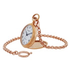 Frederique Constant Manufacture Silver Dial Rose Gold Stainless Steel Pocket Watch FC-700MC6PW4