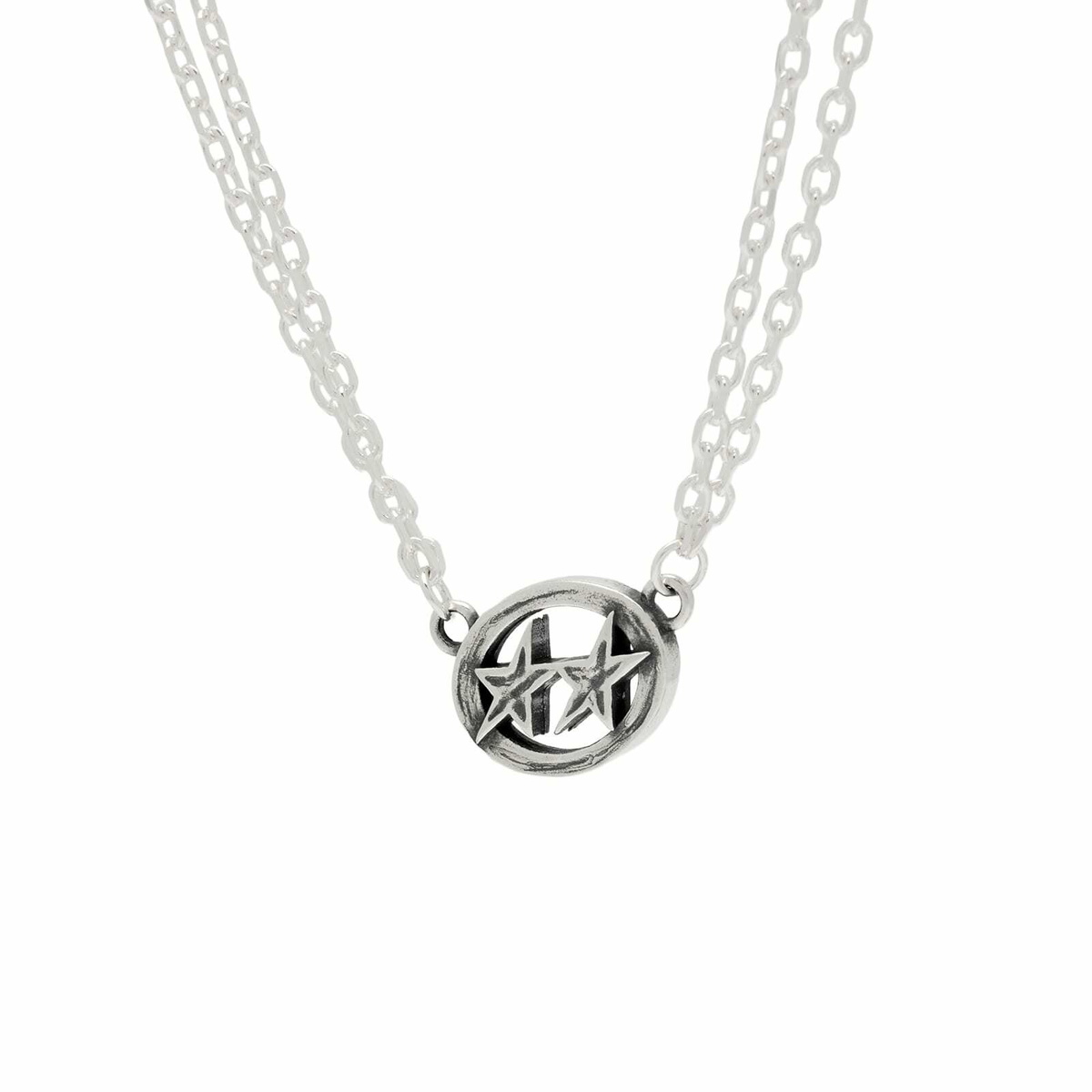 TwoJeys Men's Icon Double Chain Necklace in Silver 