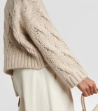 Brunello Cucinelli Cable-knit mohair-blend sweater