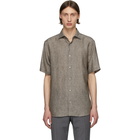 Z Zegna Grey Linen Shirt