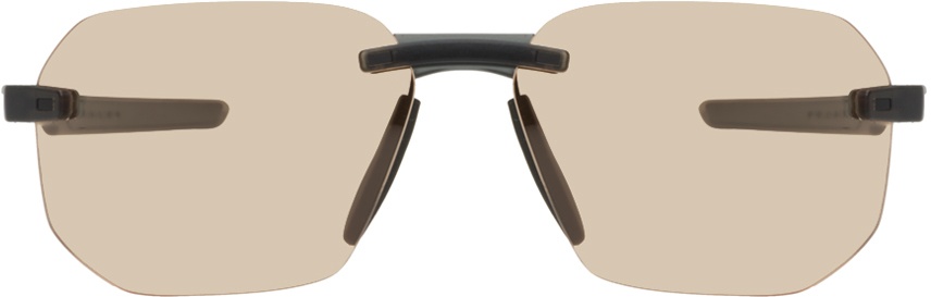 Photo: Prada Eyewear Gray & Orange Sport Sunglasses