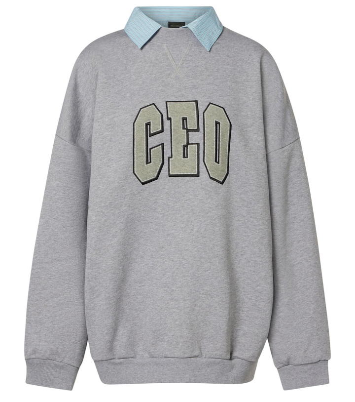 Photo: Balenciaga CEO Team cotton jersey sweatshirt