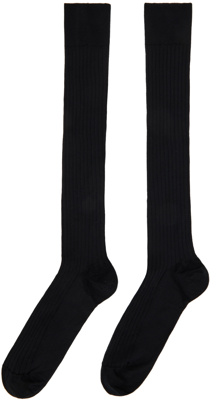 Wolford Black Knee-High Socks