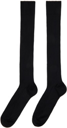 Wolford Black Knee-High Socks