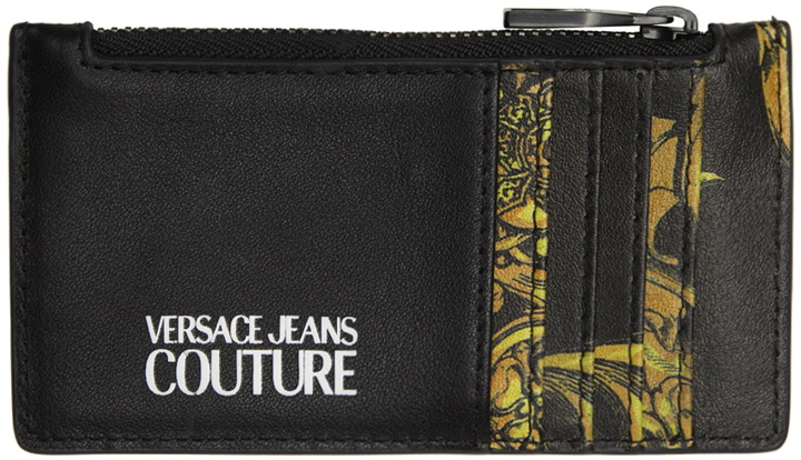 Photo: Versace Jeans Couture Black & Gold Regalia Baroque Zip Wallet