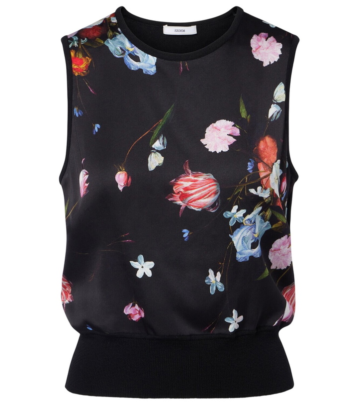 Photo: Erdem Floral printed wool top