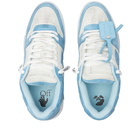 Off-White Men's Out Of Office Suede Sneakers in White/Light Blue