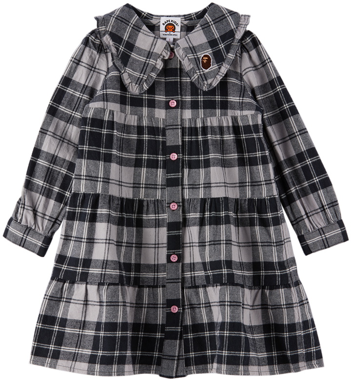 Photo: BAPE Baby Gray Plaid Dress