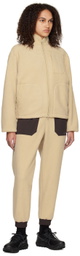 Outdoor Voices Beige PrimoFleece Jogger Lounge Pants