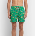 Polo Ralph Lauren - Traveler Mid-Length Printed Swim Shorts - Green