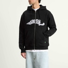 POSTAL Men's Trip Applique Zip Hoodie in Black
