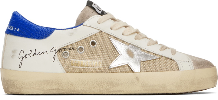 Photo: Golden Goose Beige & Off-White Super-Star Sneakers
