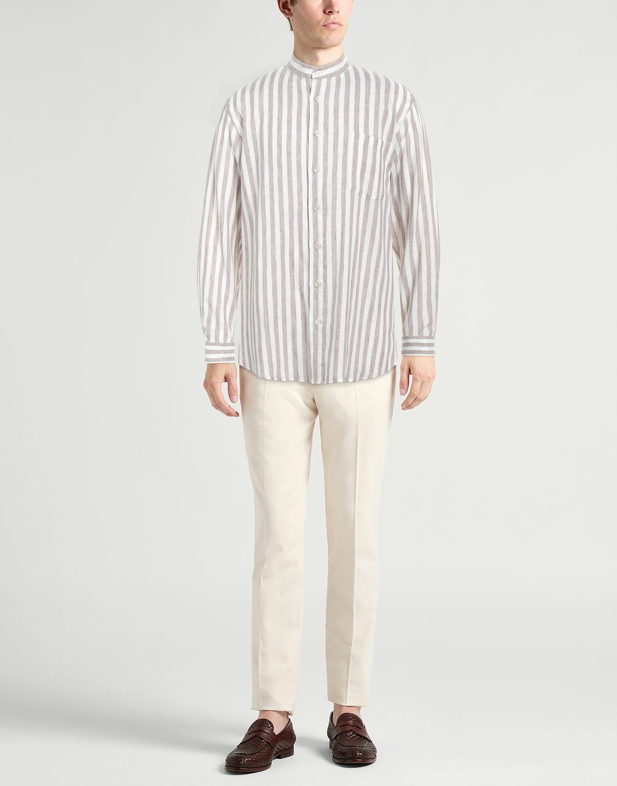 Agnona Mens Shirt in Brown