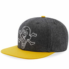 ICECREAM Men's Cones & Bones 6 Panel Cap in Grey/Orange