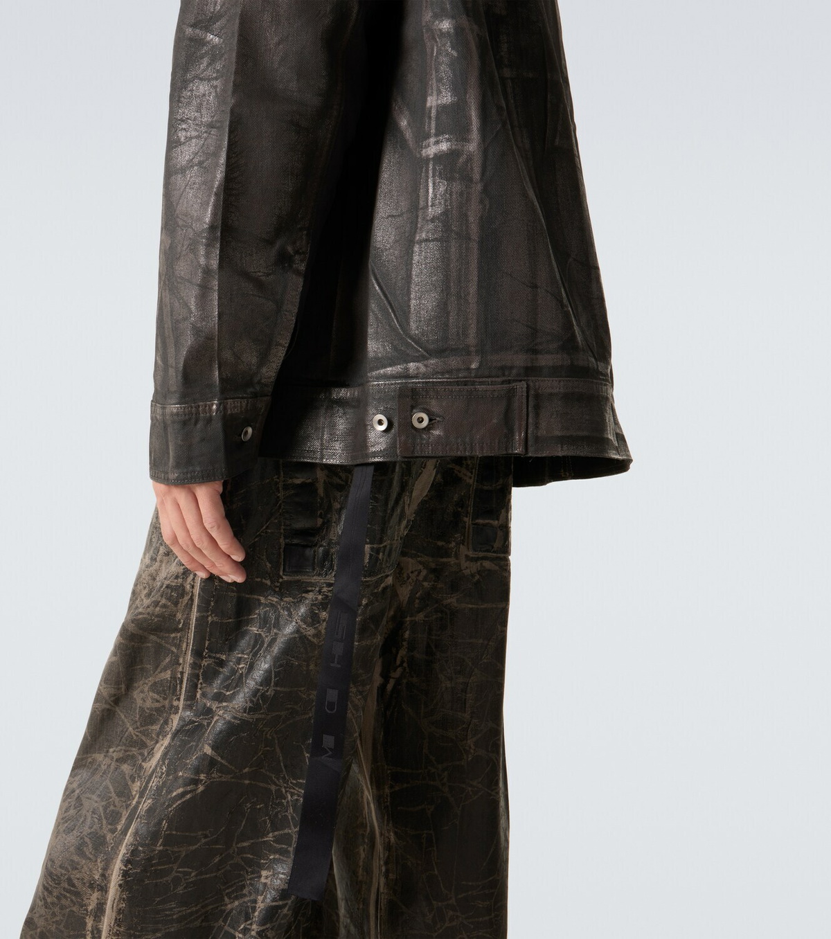 Rick Owens Coated denim jacket