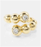 Melissa Kaye Audrey Large wrap 18kt gold ring with diamonds