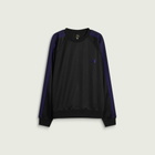 Needles Men's Poly Smooth Crew Neck Sweatshirt in Black