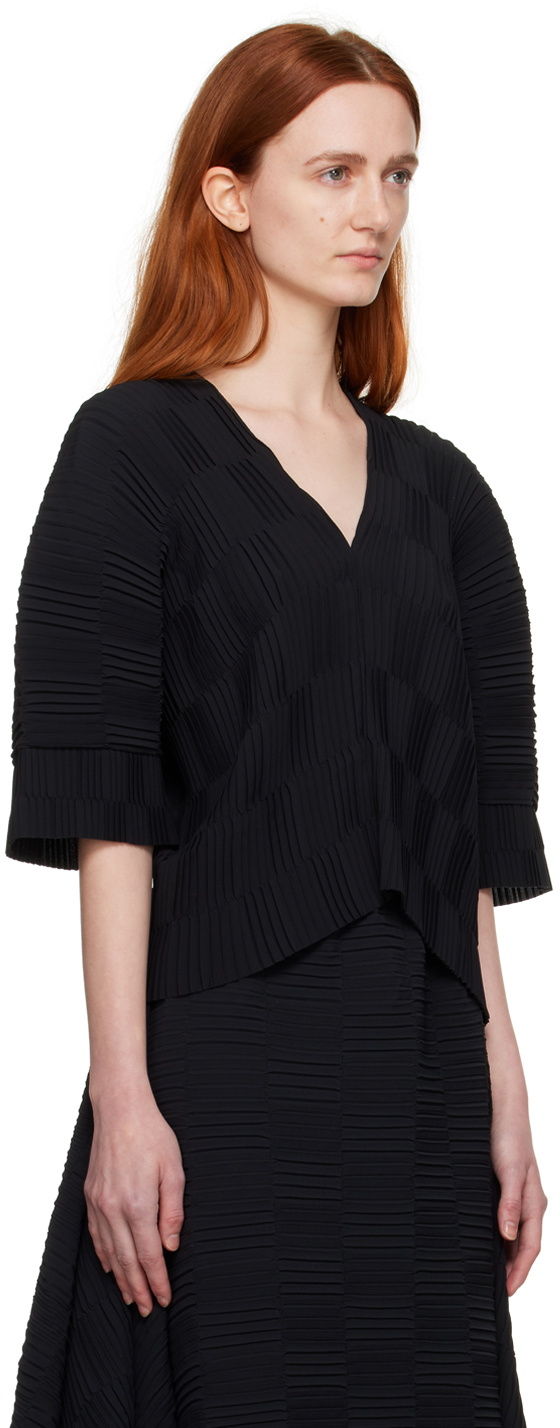 Henrik Vibskov Black V-Neck Blouse