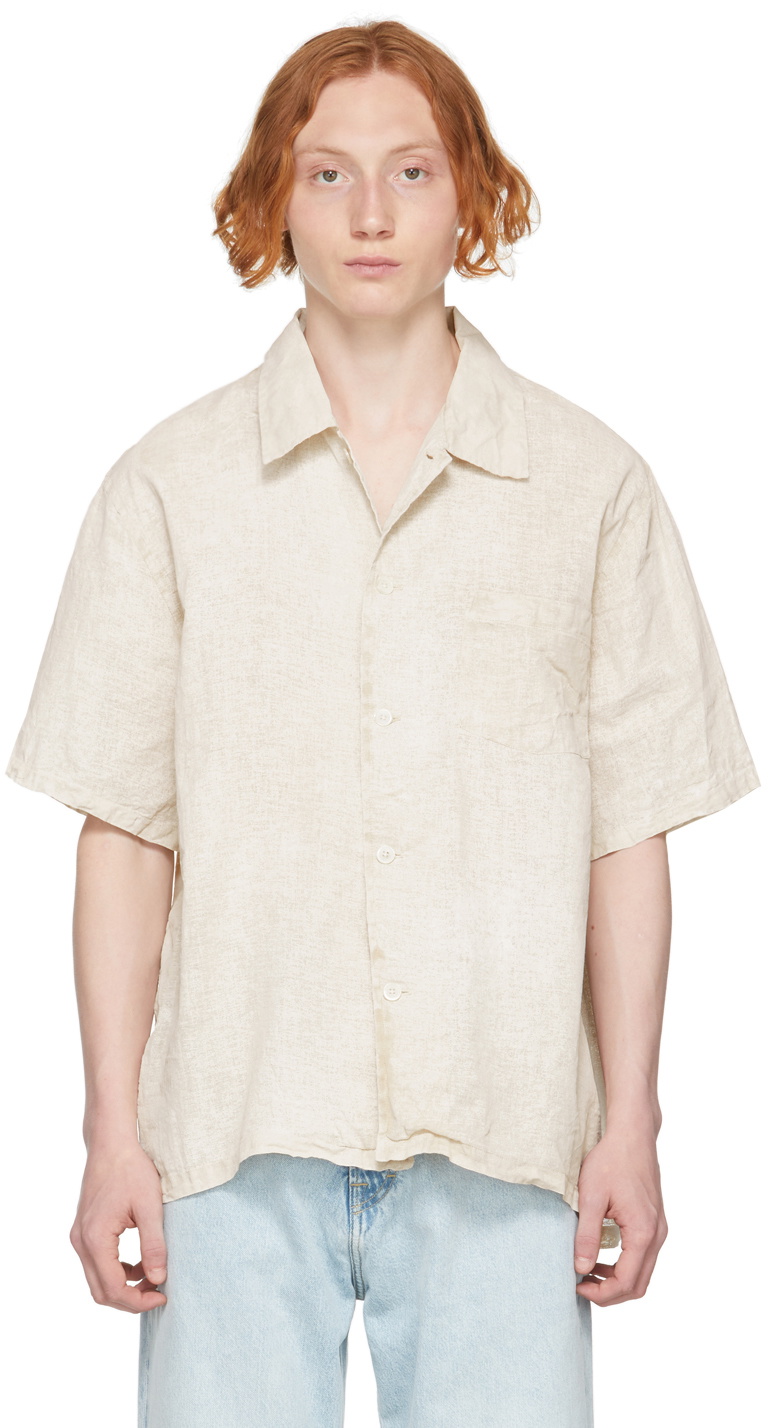 Our Legacy Off-White Box Short Sleeve Shirt Our Legacy