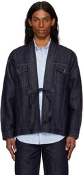 Maharishi Navy 6059 Maha Hemp Denim Kimono Jacket