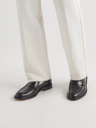 VINNY's - Townee Leather Penny Loafers - Black