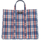 VETEMENTS Blue Barbes Shopper Tote