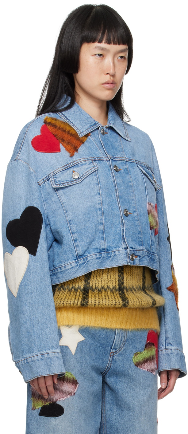 Marni Blue Patch Denim Jacket