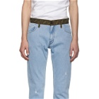 Fendi Blue Forever Fendi Belt Jeans