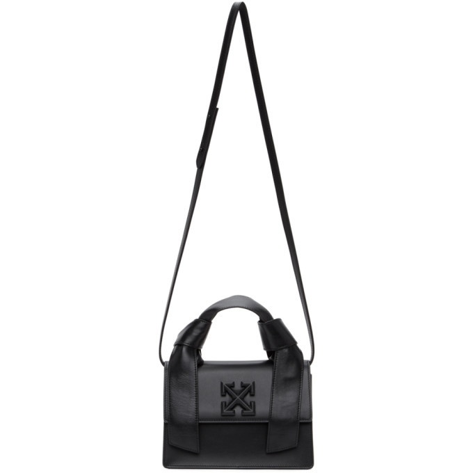 Off-White Jitney 1.4 Leather Tote Bag - Black