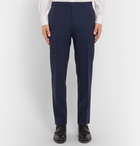 Canali - Navy Slim-Fit Mélange Stretch-Wool Suit Trousers - Navy