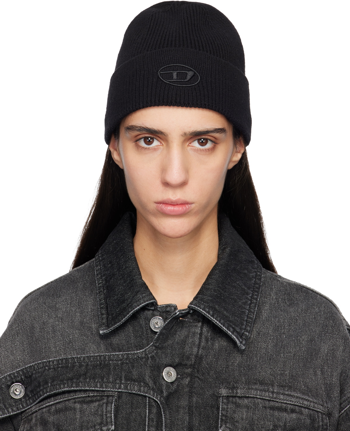 Diesel Black K-Coder-Fully B Beanie Diesel
