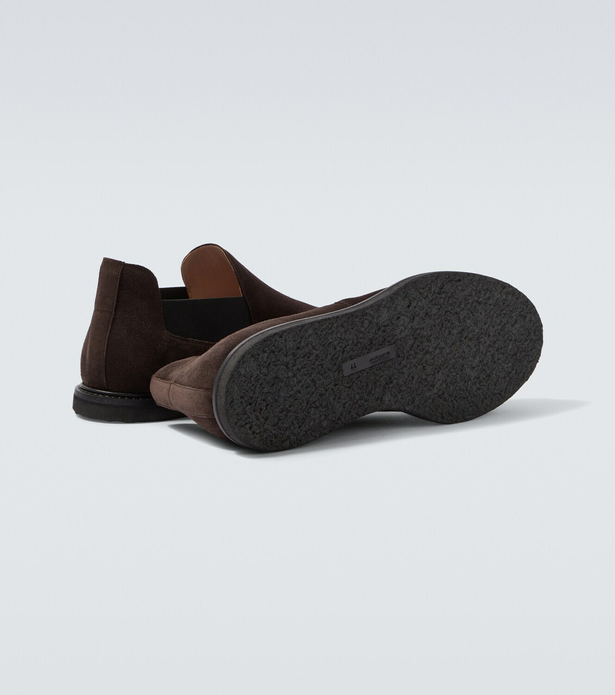 The Row Parker suede slip-on shoes