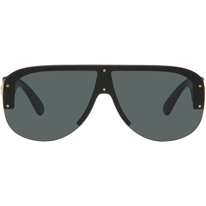 Photo: Versace Black Medusa Biggie Pilot Sunglasses