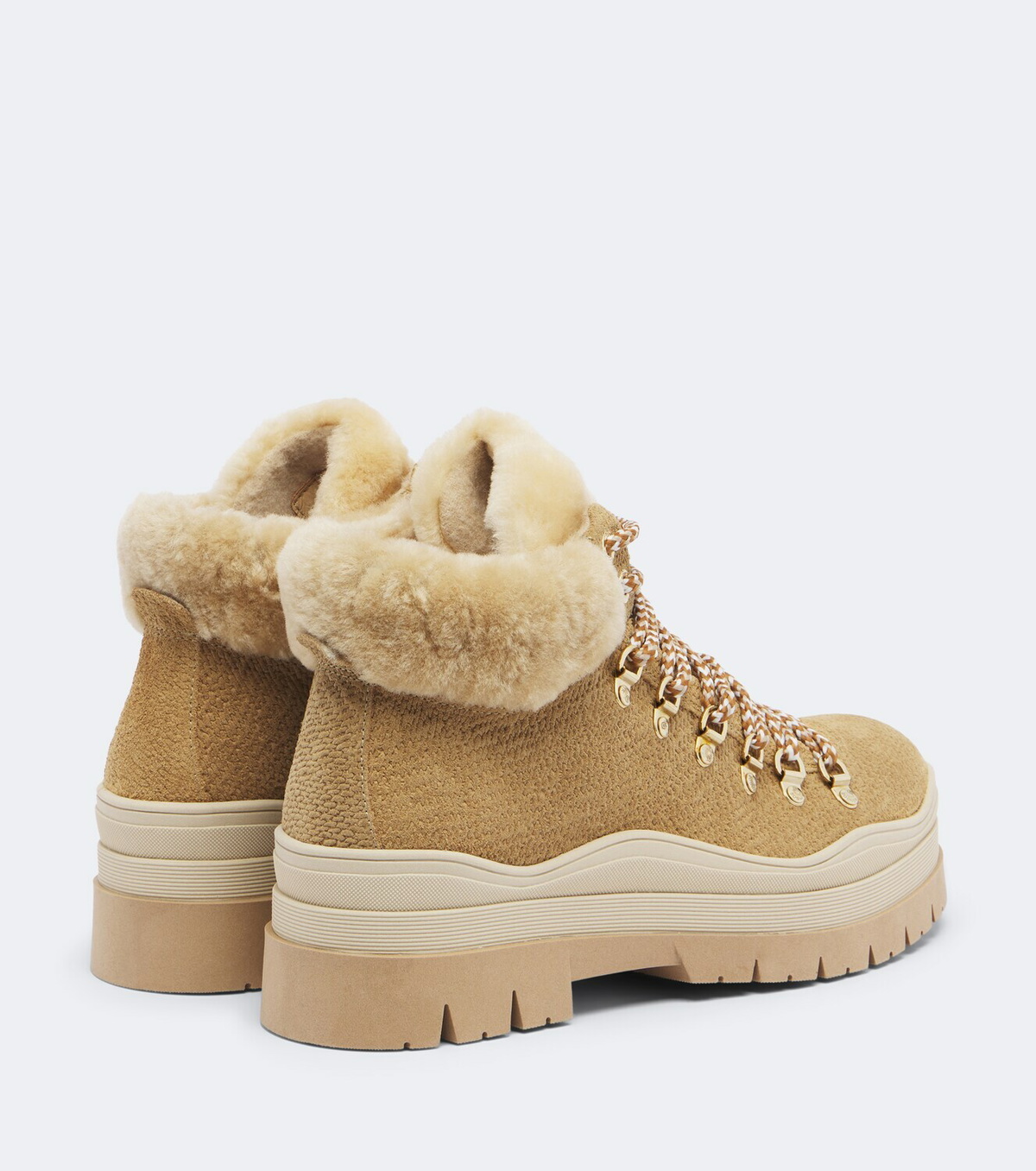 Bogner Arosa shearling-trimmed suede ankle boots