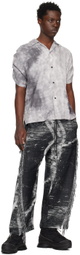 VEIN Gray Fringe Trousers