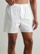 ZIMMERLI - End-On-End Cotton Boxer Shorts - White