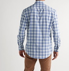 Peter Millar - Oliver Button-Down Collar Checked Woven Shirt - Blue