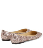 Jimmy Choo - Love glitter ballet flats