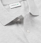 Lacoste - Logo-Appliquéd Cotton-Piqué Polo Shirt - Gray