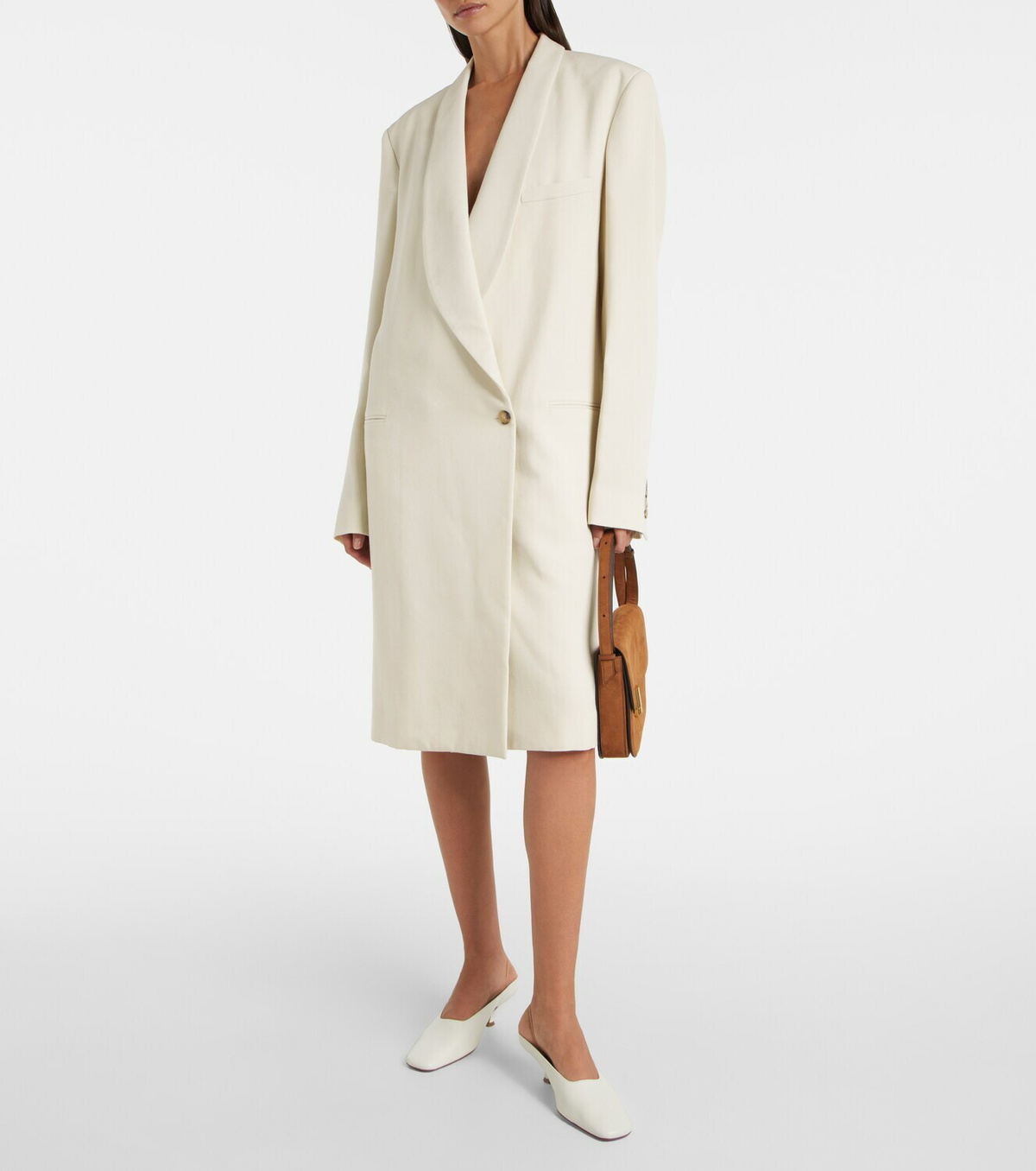 Calvin Klein Collection Anna leather slingback pumps