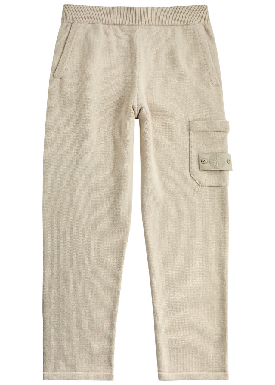 Stone Island Ghost Wool Sweatpants Beige Stone Island