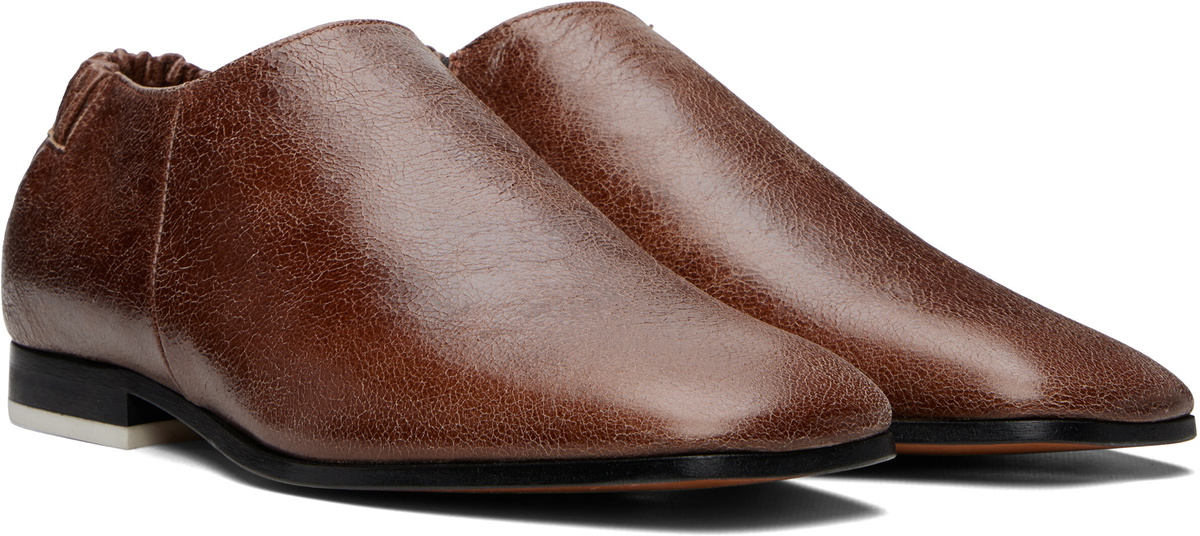 Magliano Brown 'Forever Smoking' Loafers