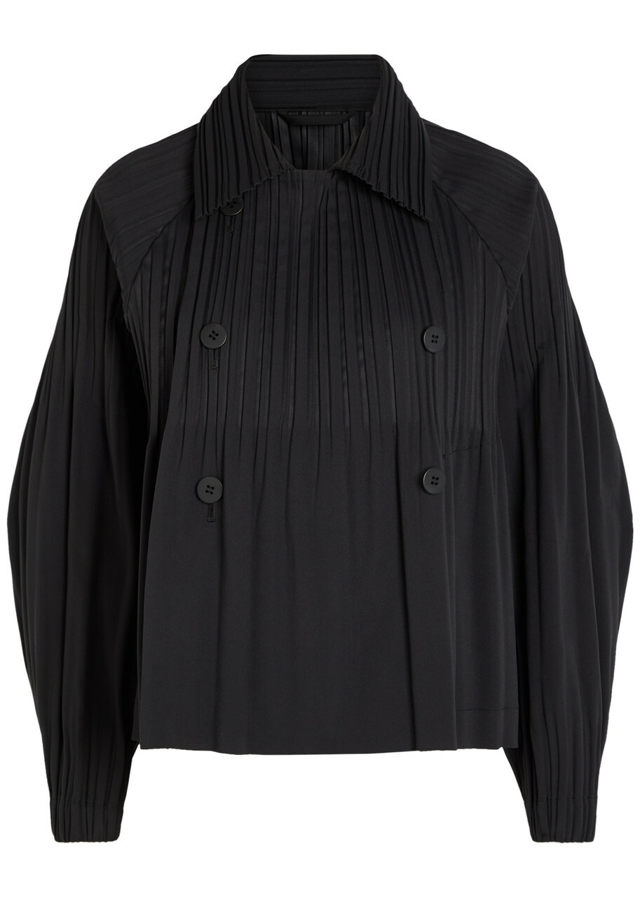 Pleats Please Issey Miyake Reversible Black Down Plisse Jacket