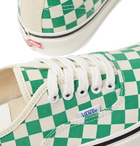 Vans - Anaheim Factory Authentic 44 DX Checkerboard Canvas Sneakers - Green